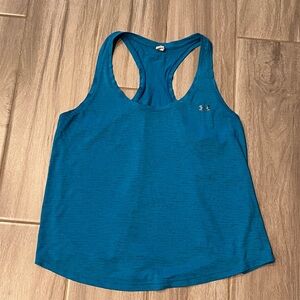 Under Armour Women's Teal Blue Tank Top- Small